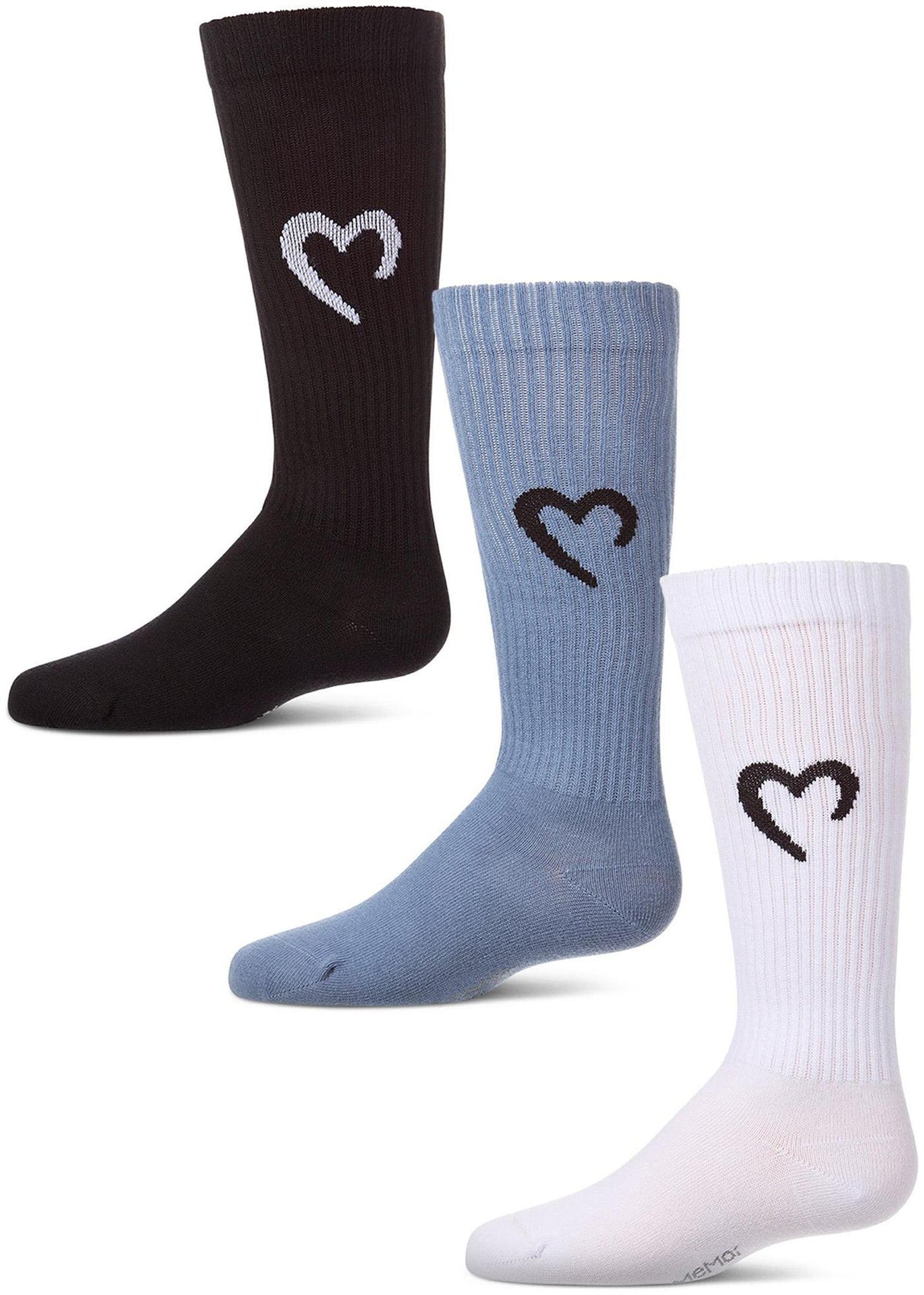 Memoi Girls Open Heart Knee Socks - MKF-7235 Memoi Girls Open Heart Knee Socks - MKF-7235