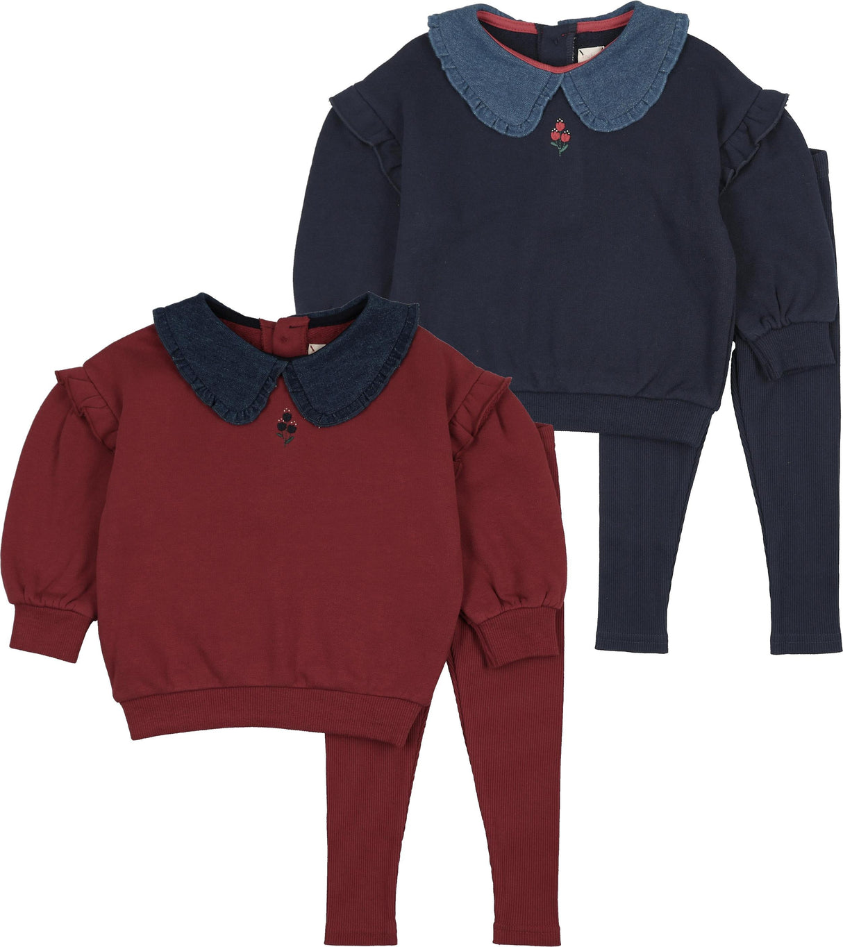 Analogie by Lil Legs Sweet Campaign Collection Baby Girls Ruffle Sweatshirt Outfit - AF26TS111 Analogie by Lil Legs Sweet Campaign Collection Baby Girls Ruffle Sweatshirt Outfit - AF26TS111
