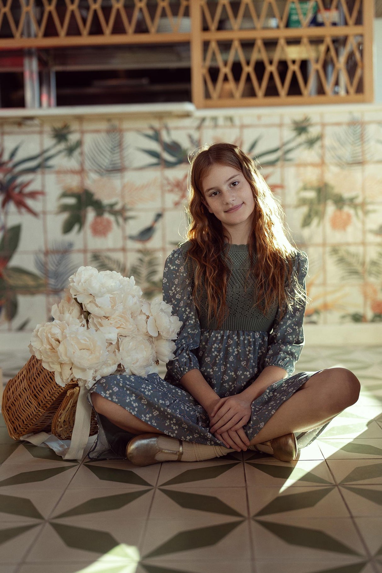 Imagine Girls Teens Dress & Crochet Vest Set - SB5CY2606D Imagine Girls Teens Dress & Crochet Vest Set - SB5CY2606D