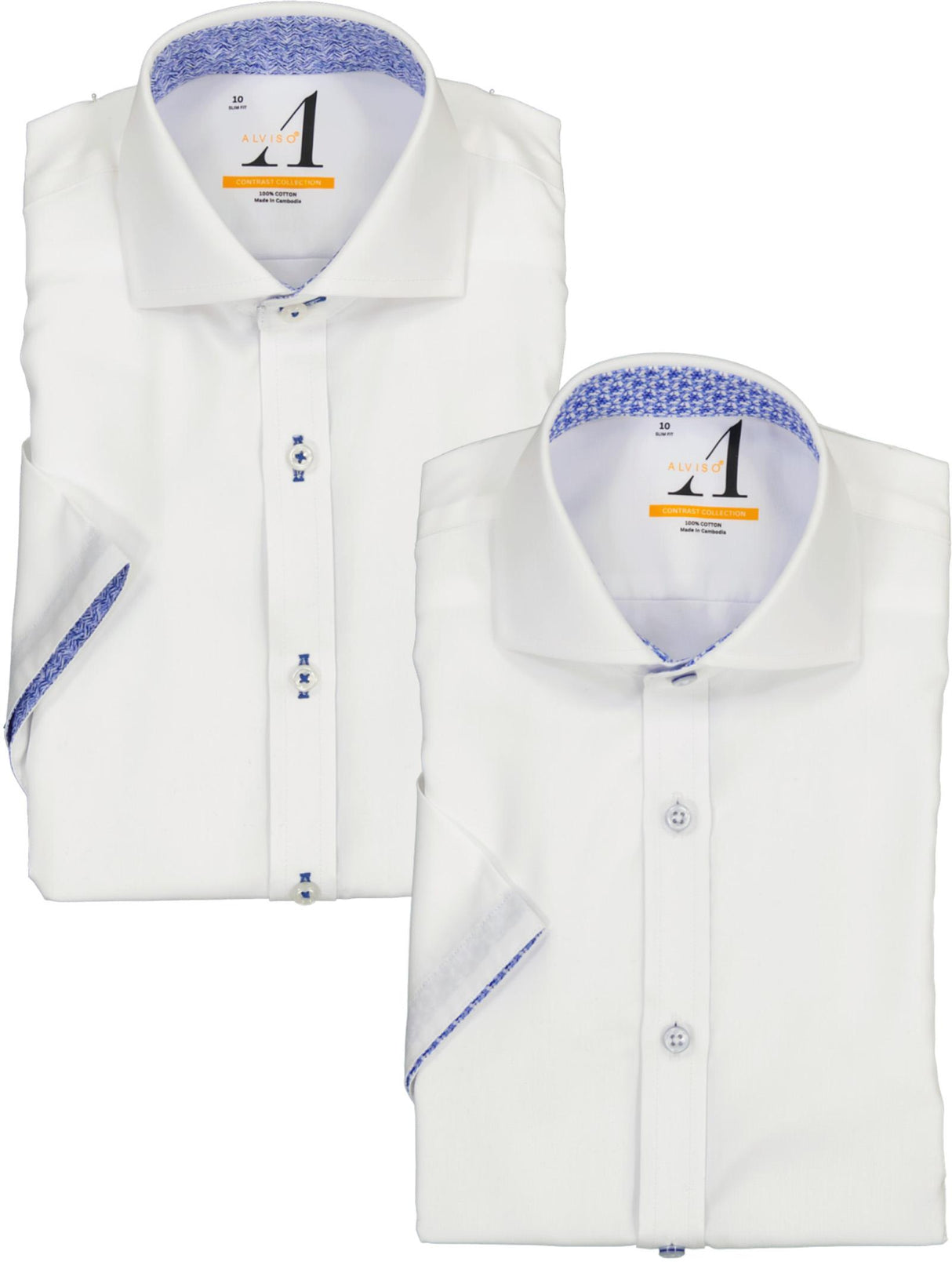 Alviso Boys Short Sleeve Dress Shirt with Contrast - Spring 2026 Alviso Boys Short Sleeve Dress Shirt with Contrast - Spring 2026