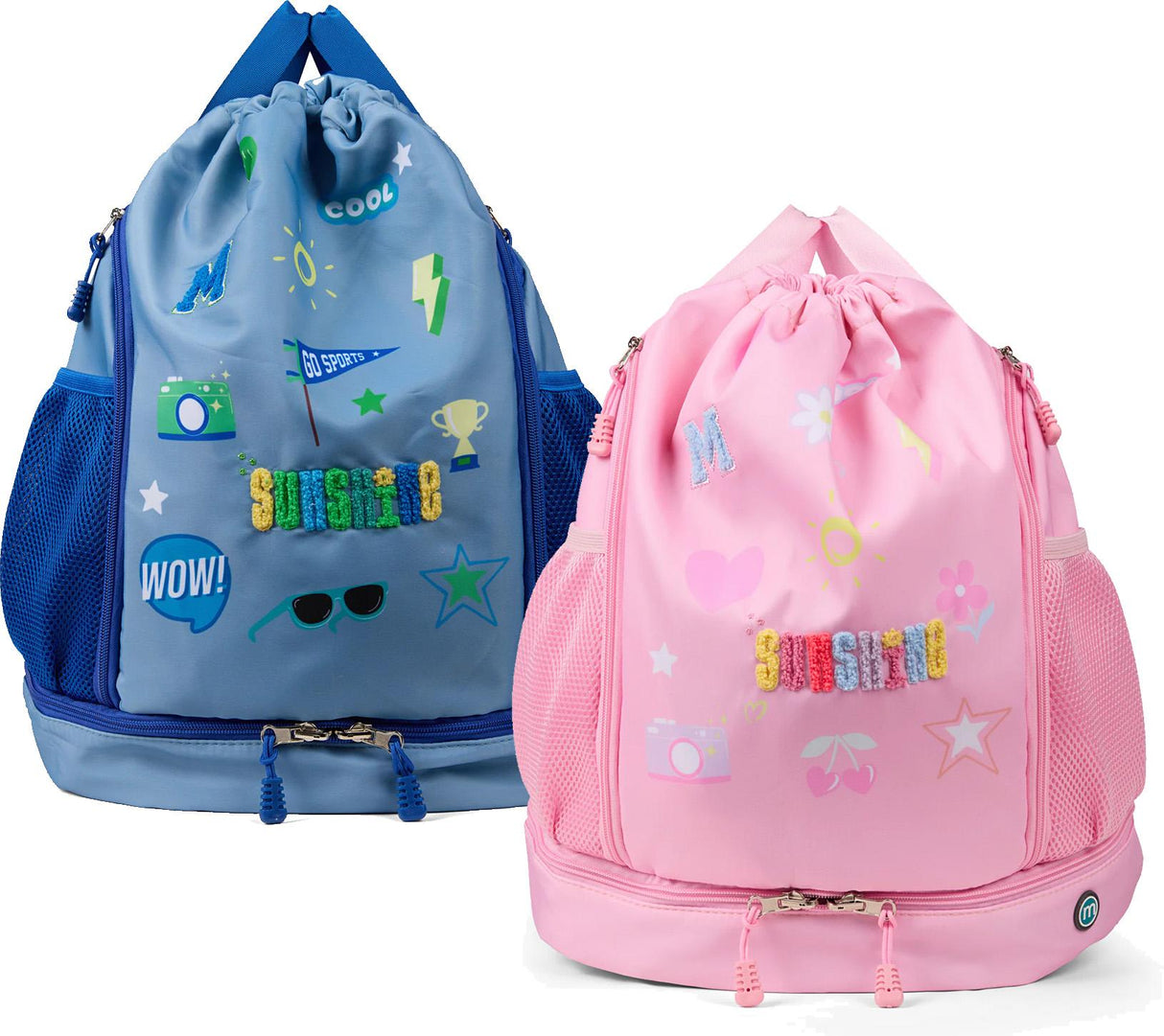 Memoi Kids Sunshine Backpack with Fun Graphics and Chenille Appliques - MAC-038 Memoi Kids Sunshine Backpack with Fun Graphics and Chenille Appliques - MAC-038