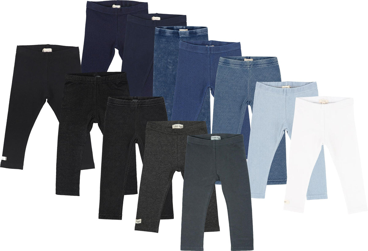 Lil Legs Basic Collection Baby Toddler Boys Girls Kids Comfy Cotton Leggings - L Lil Legs Basic Collection Baby Toddler Boys Girls Kids Comfy Cotton Leggings - L