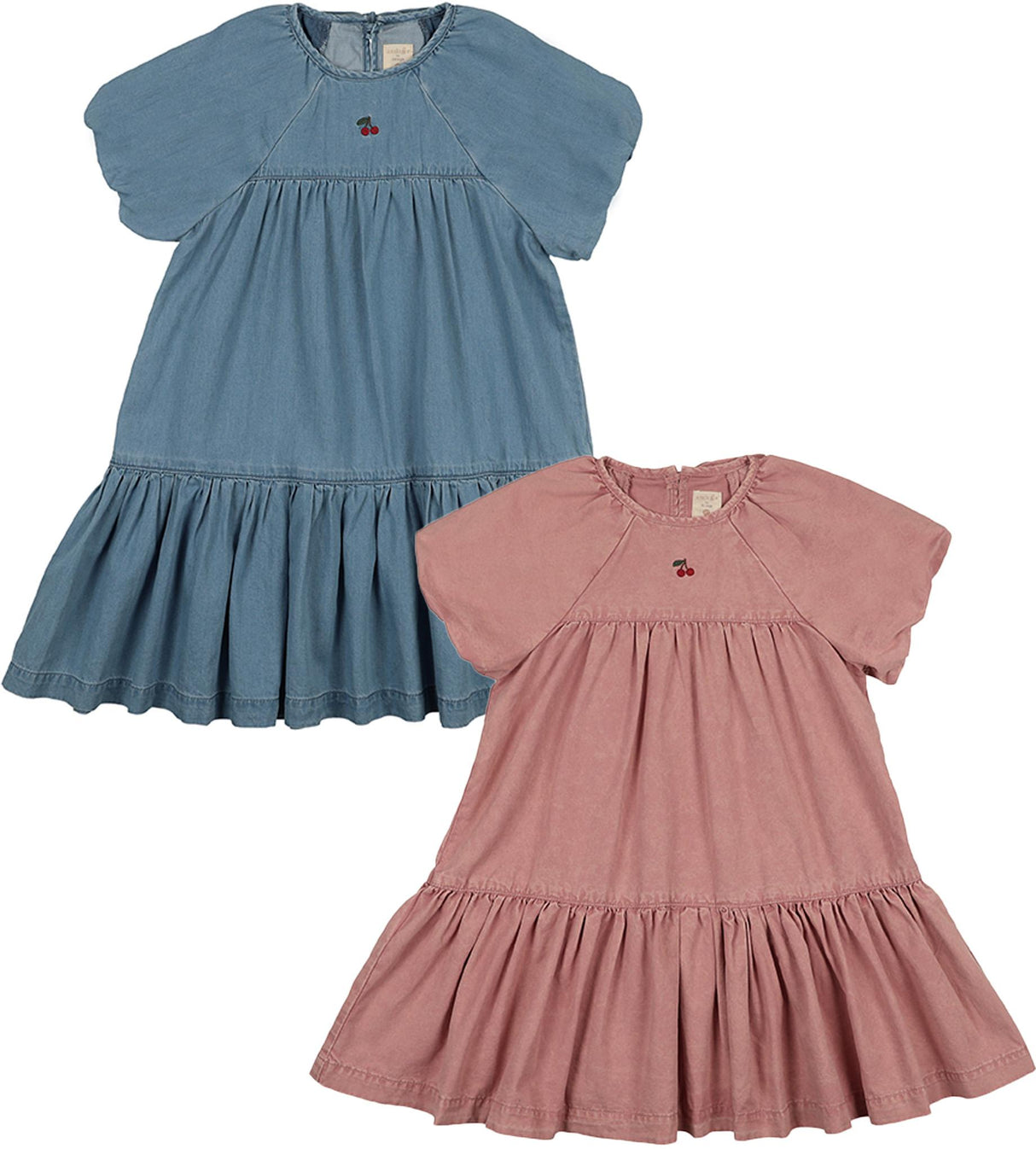 Analogie Lil Legs Denim Capsule Collection Girls Short Sleeve Dress - DDSS Analogie Lil Legs Denim Capsule Collection Girls Short Sleeve Dress - DDSS