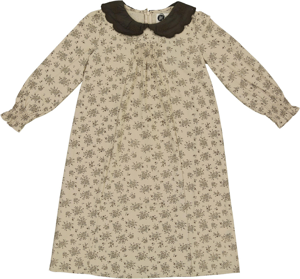 Maniere Girls Eyelet Smocked Dress - ESDW25 Maniere Girls Eyelet Smocked Dress - ESDW25