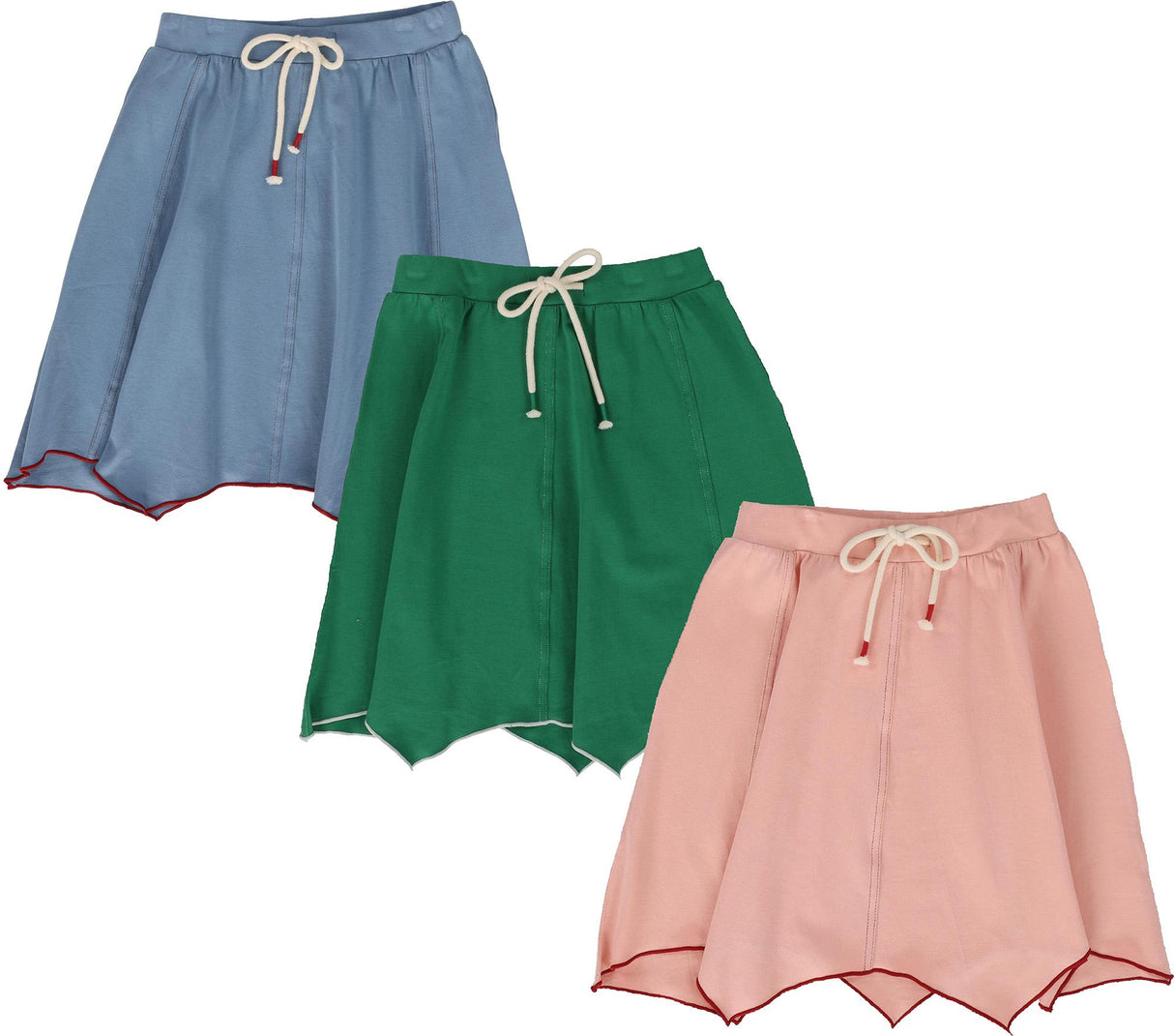 Lil Legs Contrast Collection Girls Asymmetrical Skirt - CASK Lil Legs Contrast Collection Girls Asymmetrical Skirt - CASK