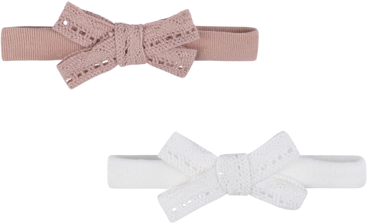 Ely's & Co Baby Girls Lace Trim Pointelle Headband - SS24-004KHB Ely's & Co Baby Girls Lace Trim Pointelle Headband - SS24-004KHB
