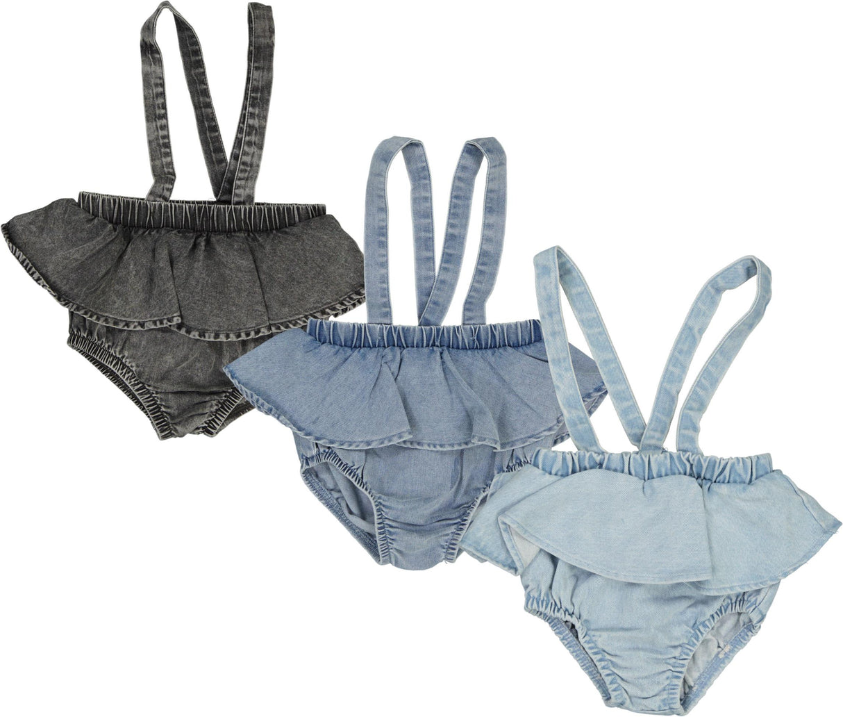 Lil Legs Camp Scouts Collection Baby Girls Flutter Suspender Bloomers - DFSB Lil Legs Camp Scouts Collection Baby Girls Flutter Suspender Bloomers - DFSB