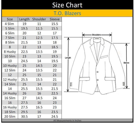 T.O. Collection Boys Soho Stretch Blazer - 9131 T.O. Collection Boys Soho Stretch Blazer - 9131