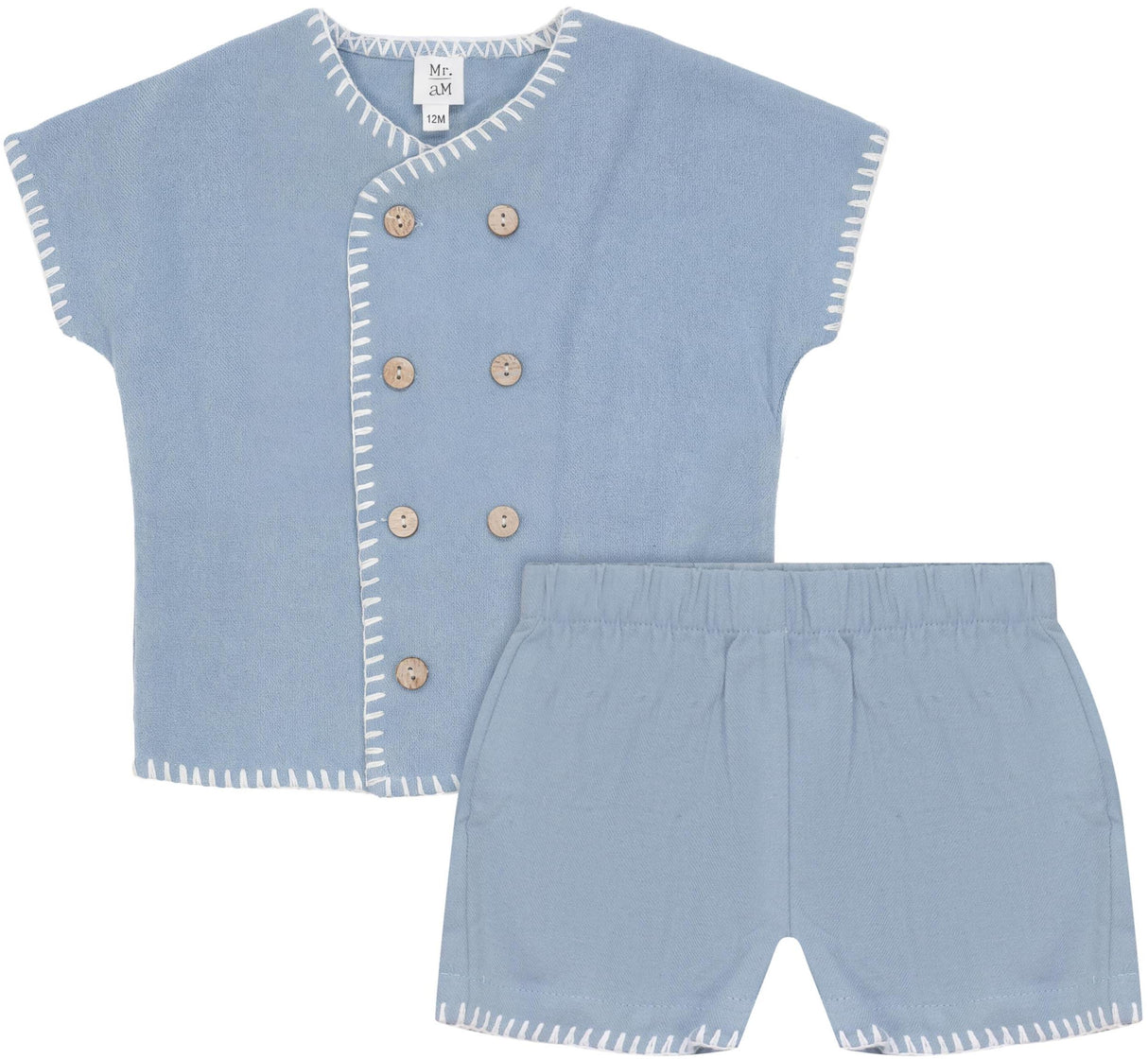 Mr. Mr. Baby Boys Linen Outfit - SB6CY2920 Mr. Mr. Baby Boys Linen Outfit - SB6CY2920