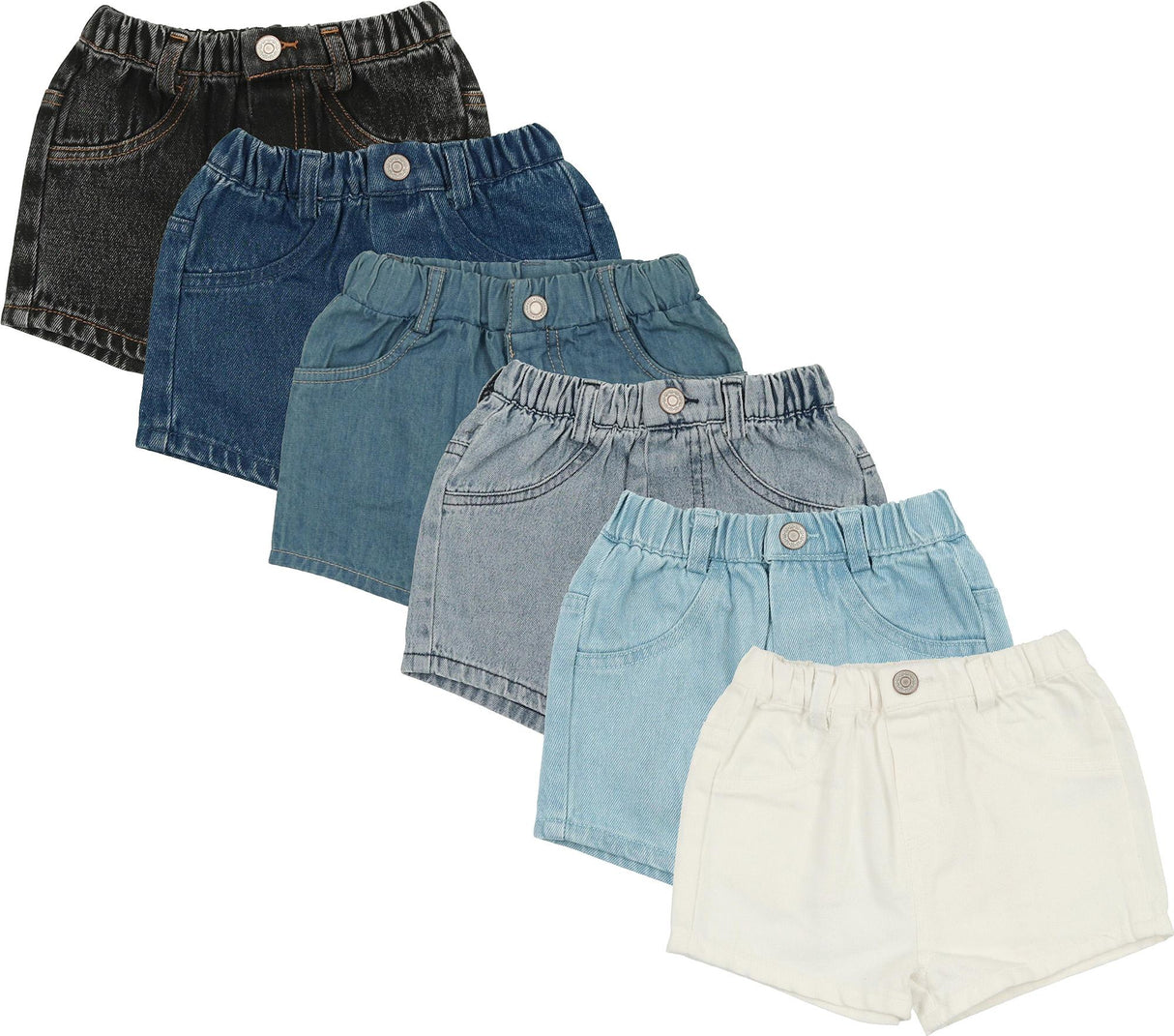 Lil Legs Denim Basic Collection Boys Girls Shorts - DS Lil Legs Denim Basic Collection Boys Girls Shorts - DS