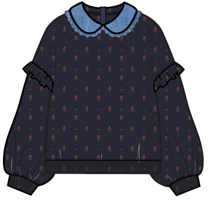 Navy Print Navy Print