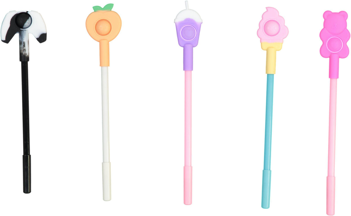 Top Trenz Fidget Popper Topped Pen - POP-PEN6 Top Trenz Fidget Popper Topped Pen - POP-PEN6