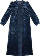 Seal Girls Embroidered Panel Velour Robe - WB3CY2178D