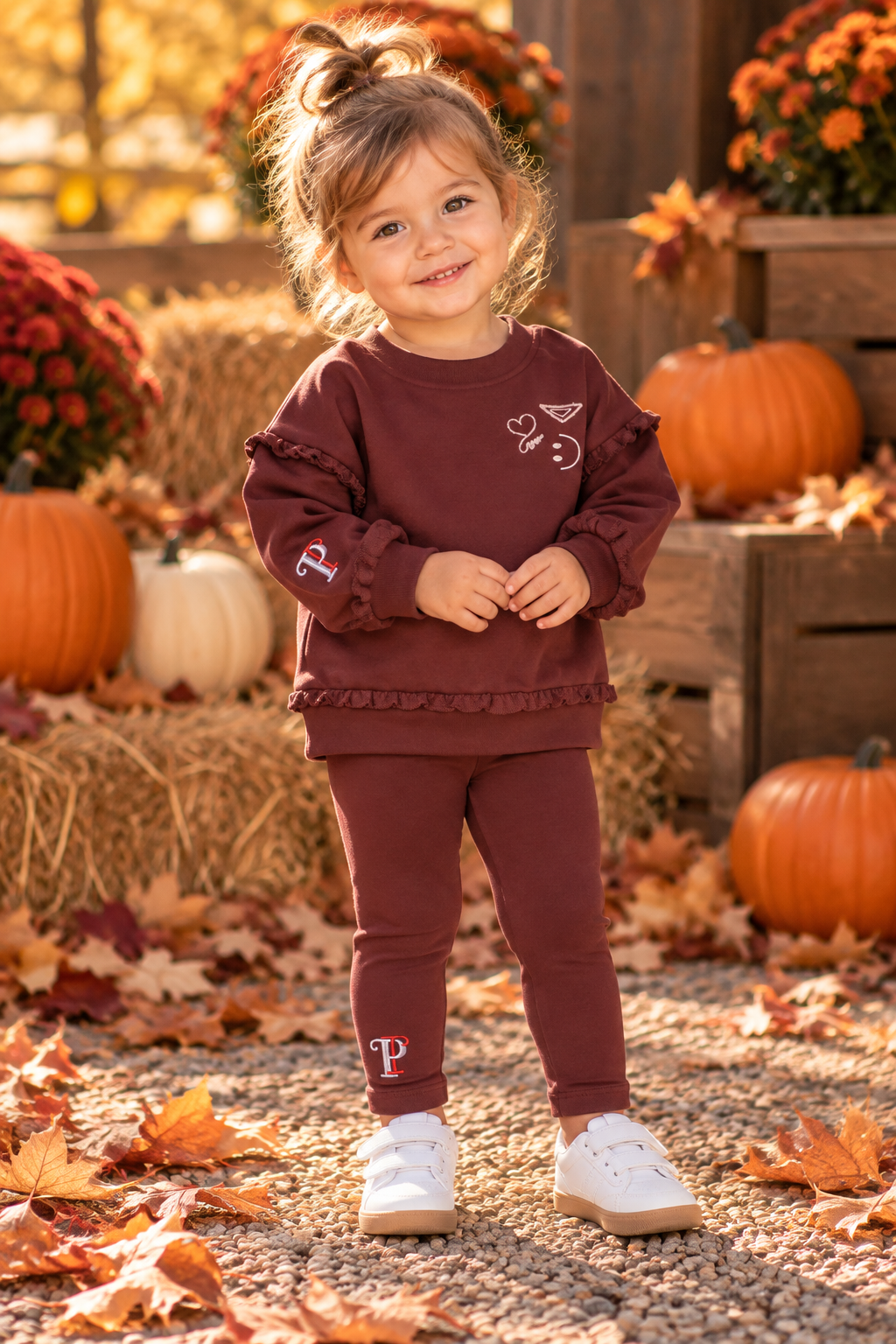 Principi Baby Girls Smiley Sweatshirt Outfit - KW66 Principi Baby Girls Smiley Sweatshirt Outfit - KW66