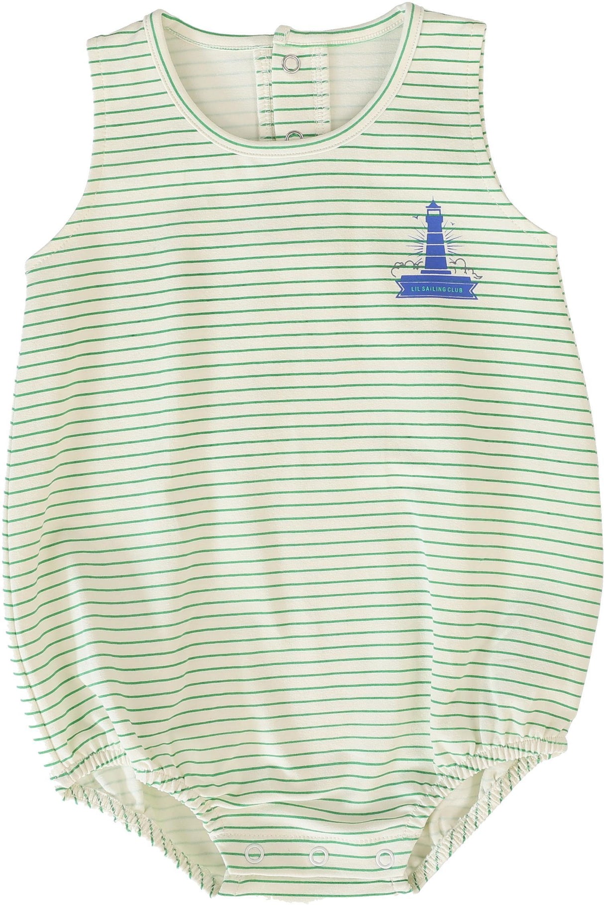 Lil Legs Camp Scouts Collection Baby Boys Sailor Stripe Romper - SSTR Lil Legs Camp Scouts Collection Baby Boys Sailor Stripe Romper - SSTR