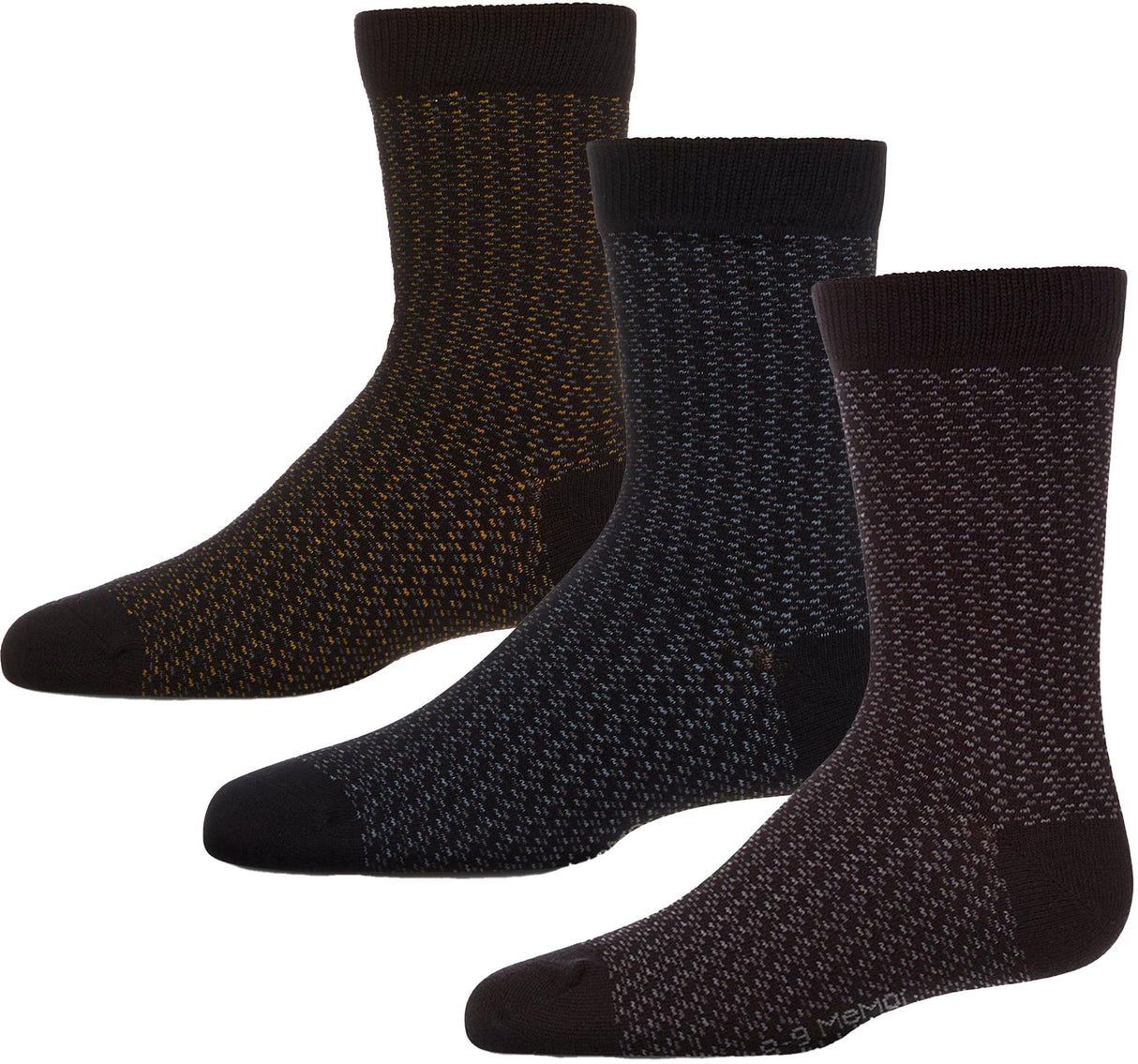 Memoi Boys Bicolor Dashline Dress Socks - MK-194 Memoi Boys Bicolor Dashline Dress Socks - MK-194