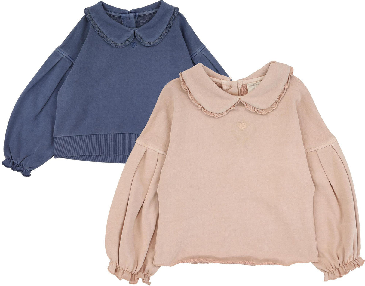 Analogie by Lil Legs Wash Sweatshirt Collection Girls Sweatshirt - WGS Analogie by Lil Legs Wash Sweatshirt Collection Girls Sweatshirt - WGS