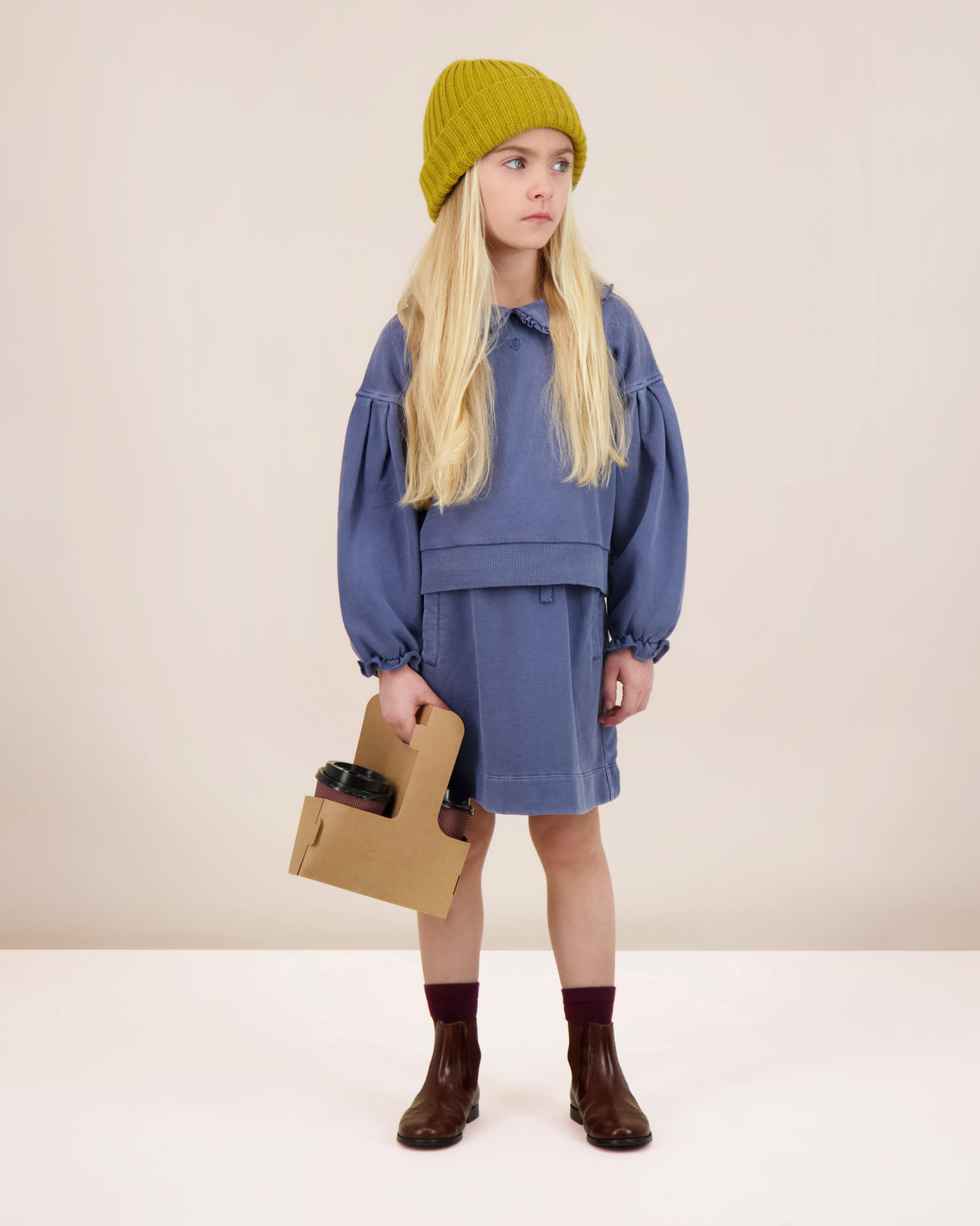 Analogie by Lil Legs Wash Sweatshirt Collection Girls Skirt - WSK Analogie by Lil Legs Wash Sweatshirt Collection Girls Skirt - WSK