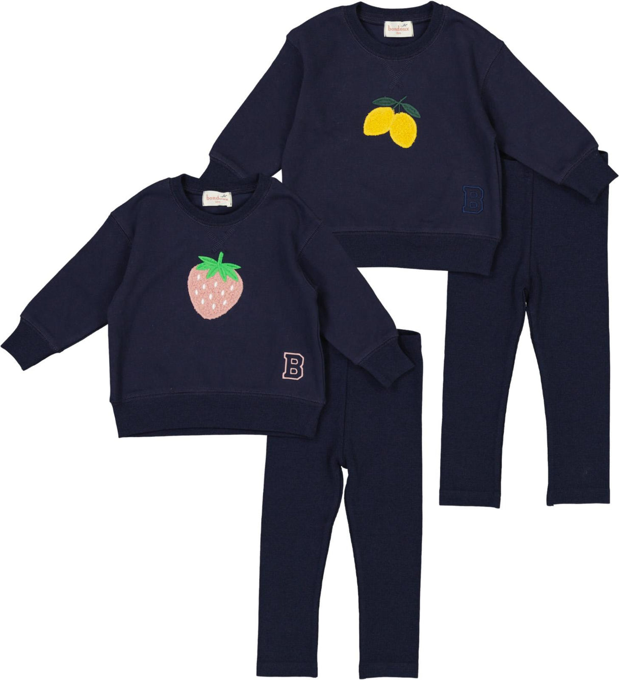 Bondoux Bebe Baby Boys Girls Sherpa Fruit Outfit - W26-465TP Bondoux Bebe Baby Boys Girls Sherpa Fruit Outfit - W26-465TP