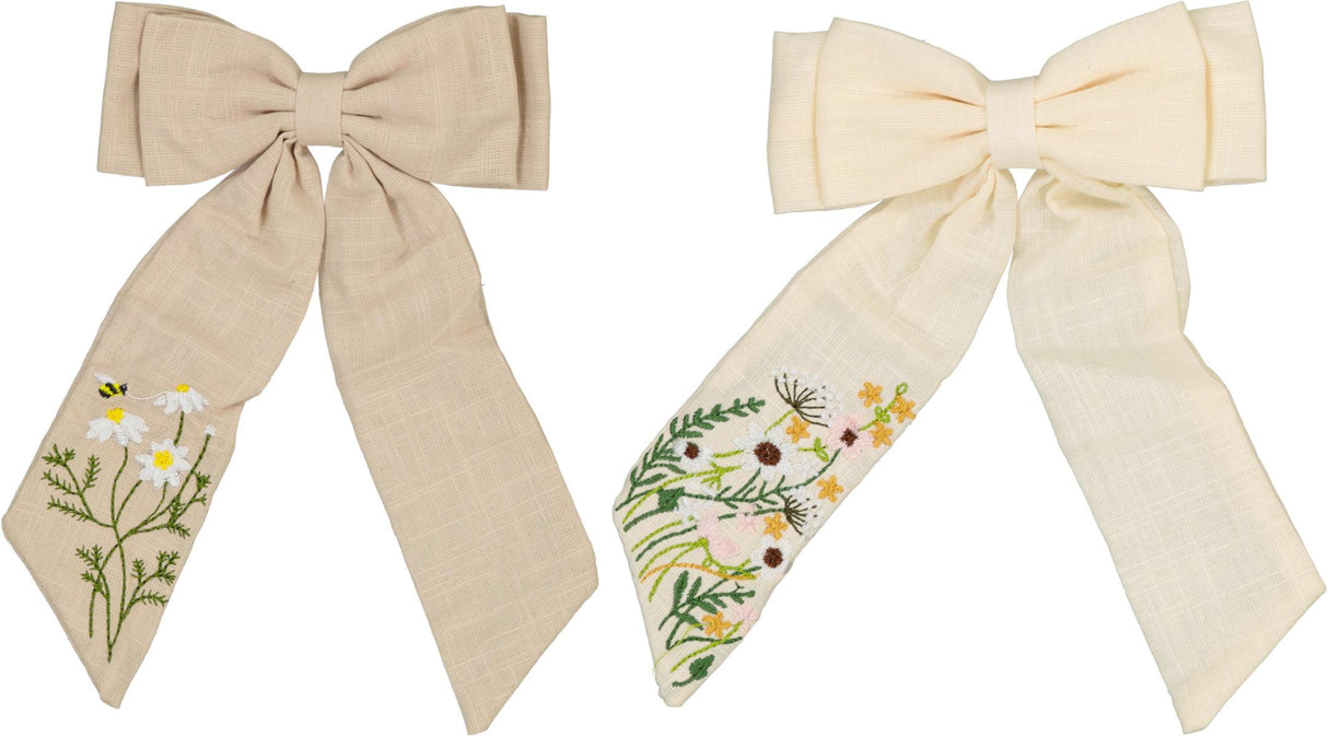 Keshet Girls Embroidered Hair Clip - CL2601 Keshet Girls Embroidered Hair Clip - CL2601