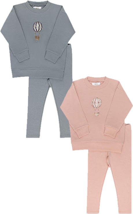 Aurora Baby Boys Girls French Terry Hot Air Balloon Outfit - AAW25-006 Aurora Baby Boys Girls French Terry Hot Air Balloon Outfit - AAW25-006
