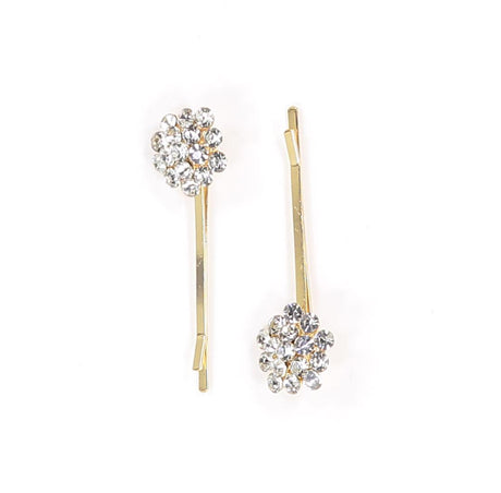 Keshet Diamond Flower Hair Pin 2 Pack - LBP-0021