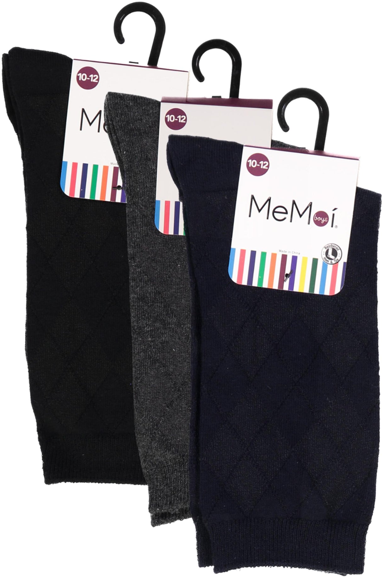 Memoi Boys All Over Argyle Dress Socks - MK-143 Memoi Boys All Over Argyle Dress Socks - MK-143