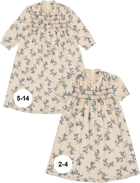 Posie & Pistachio Girls Ruched Floral Dress - SB4CY2325D