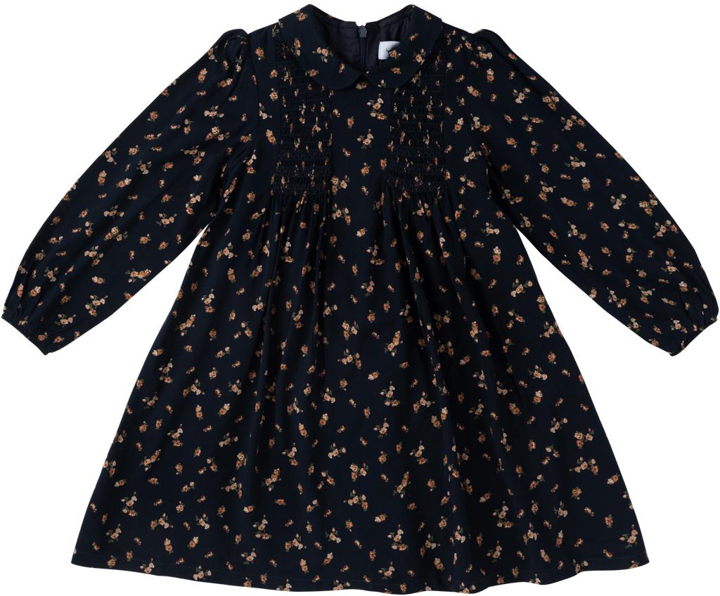 Klai Girls Smocked Floral Dress - TD34124 Klai Girls Smocked Floral Dress - TD34124