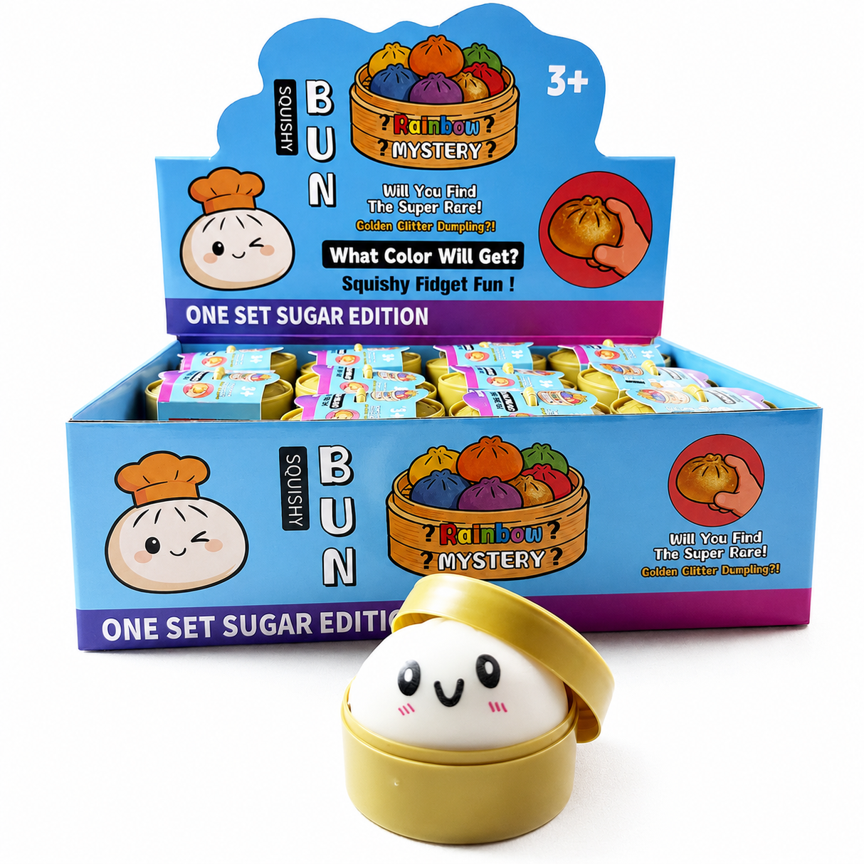 ShirtStop Mini Dumpling with Steamer Squishy - Color Changing Edition ShirtStop Mini Dumpling with Steamer Squishy - Color Changing Edition