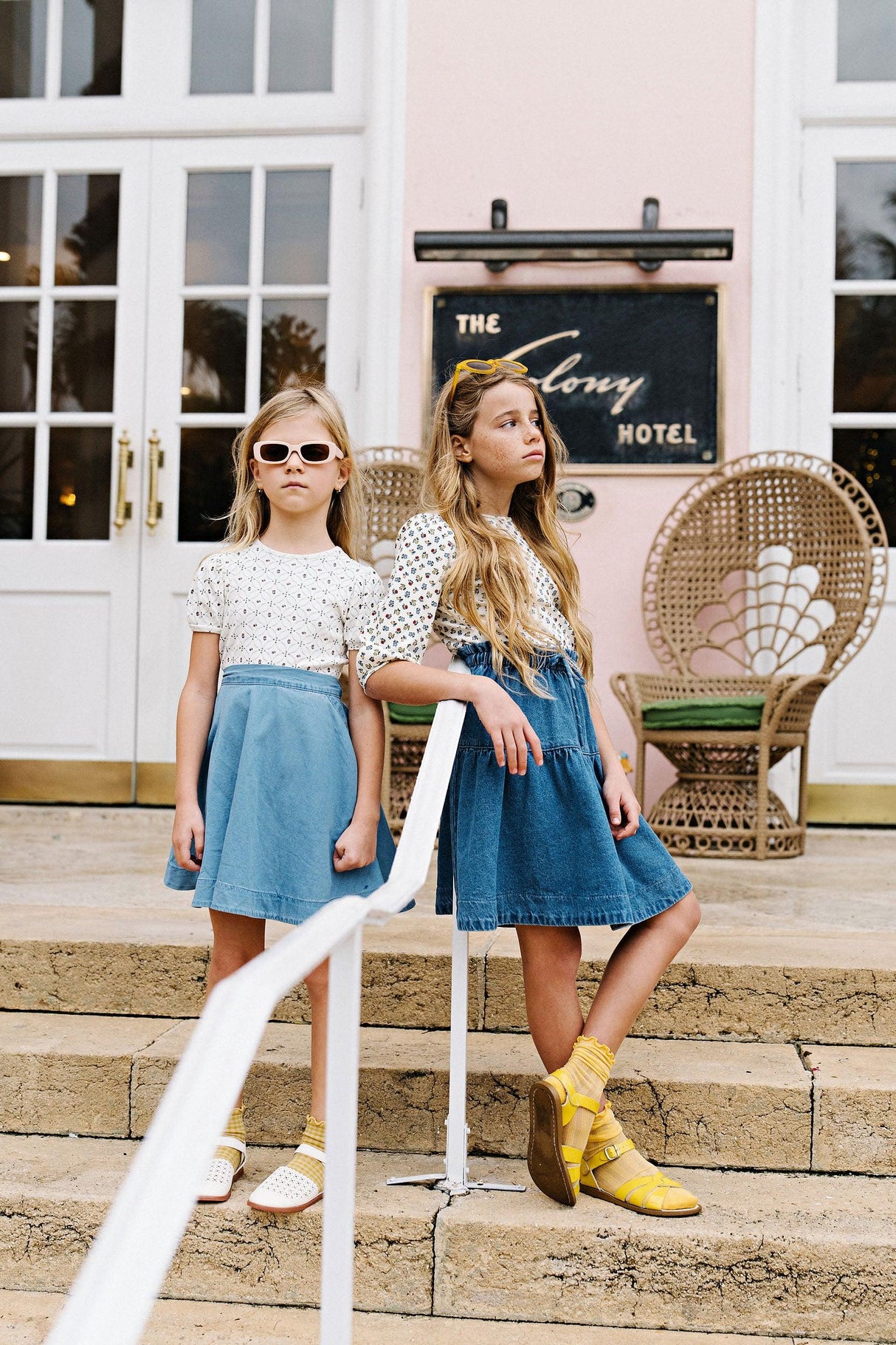 Lil Legs Camp Scouts Collection Girls Denim Gathered Skirt - DGSK Lil Legs Camp Scouts Collection Girls Denim Gathered Skirt - DGSK