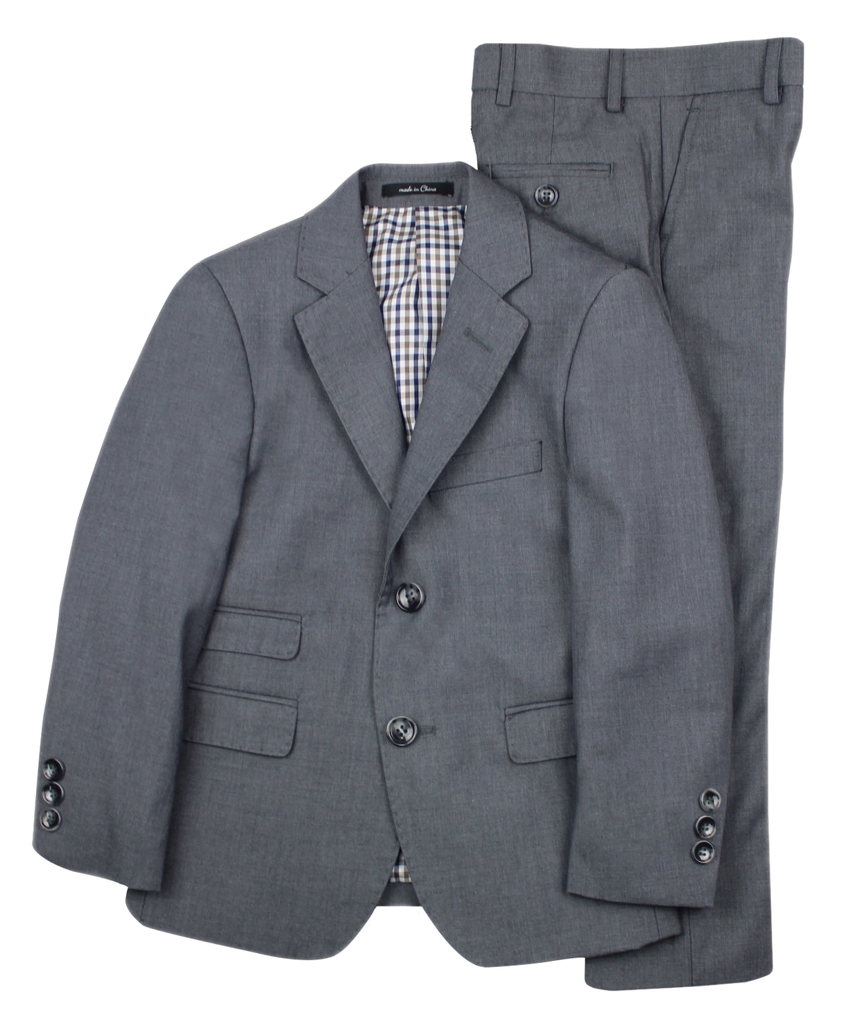 T.O. Collection Boys Medium Gray Suit Separates - AF31886-174 T.O. Collection Boys Medium Gray Suit Separates - AF31886-174