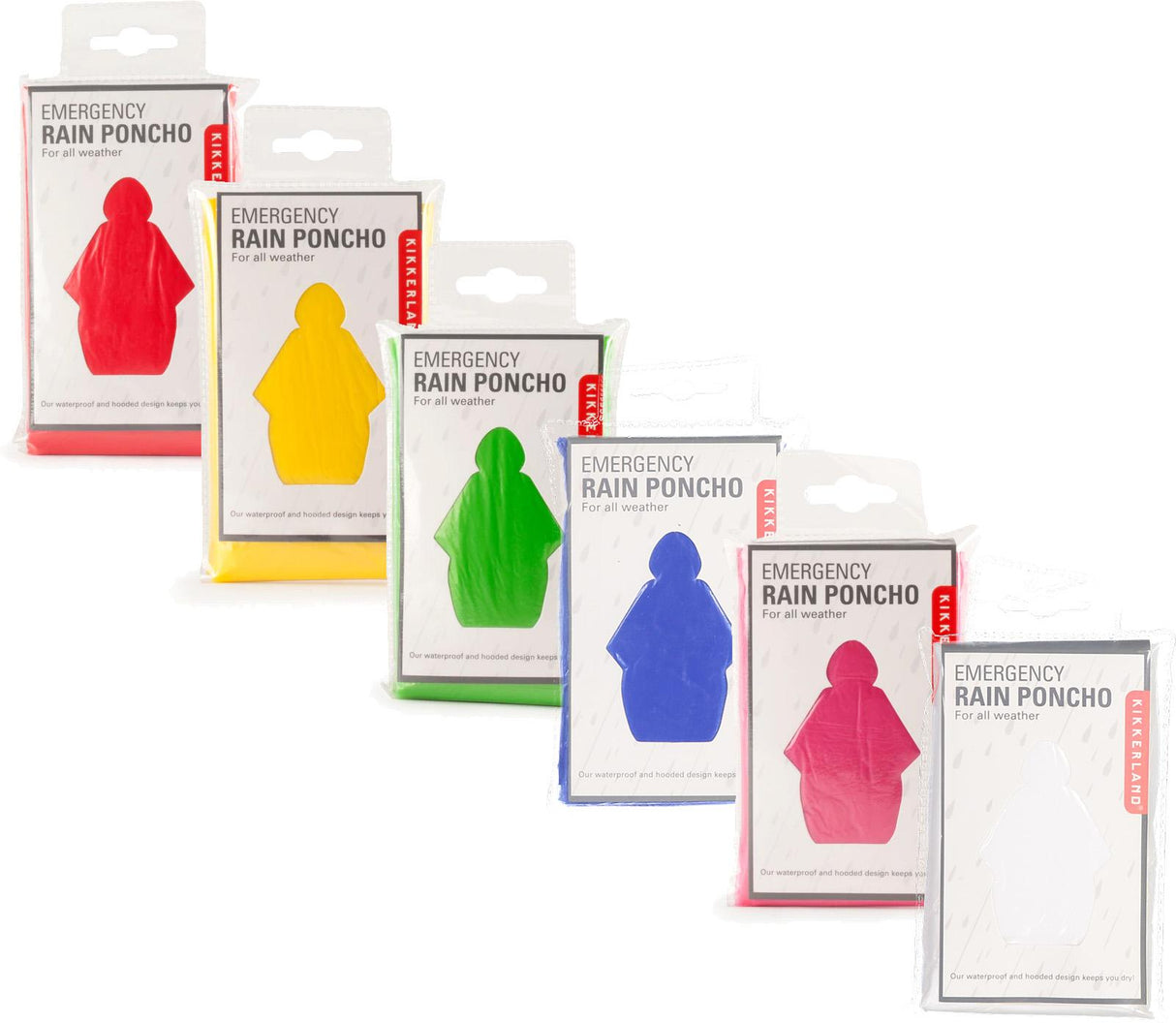 Kikkerland Emergency Rain Poncho - PO01-A Kikkerland Emergency Rain Poncho - PO01-A