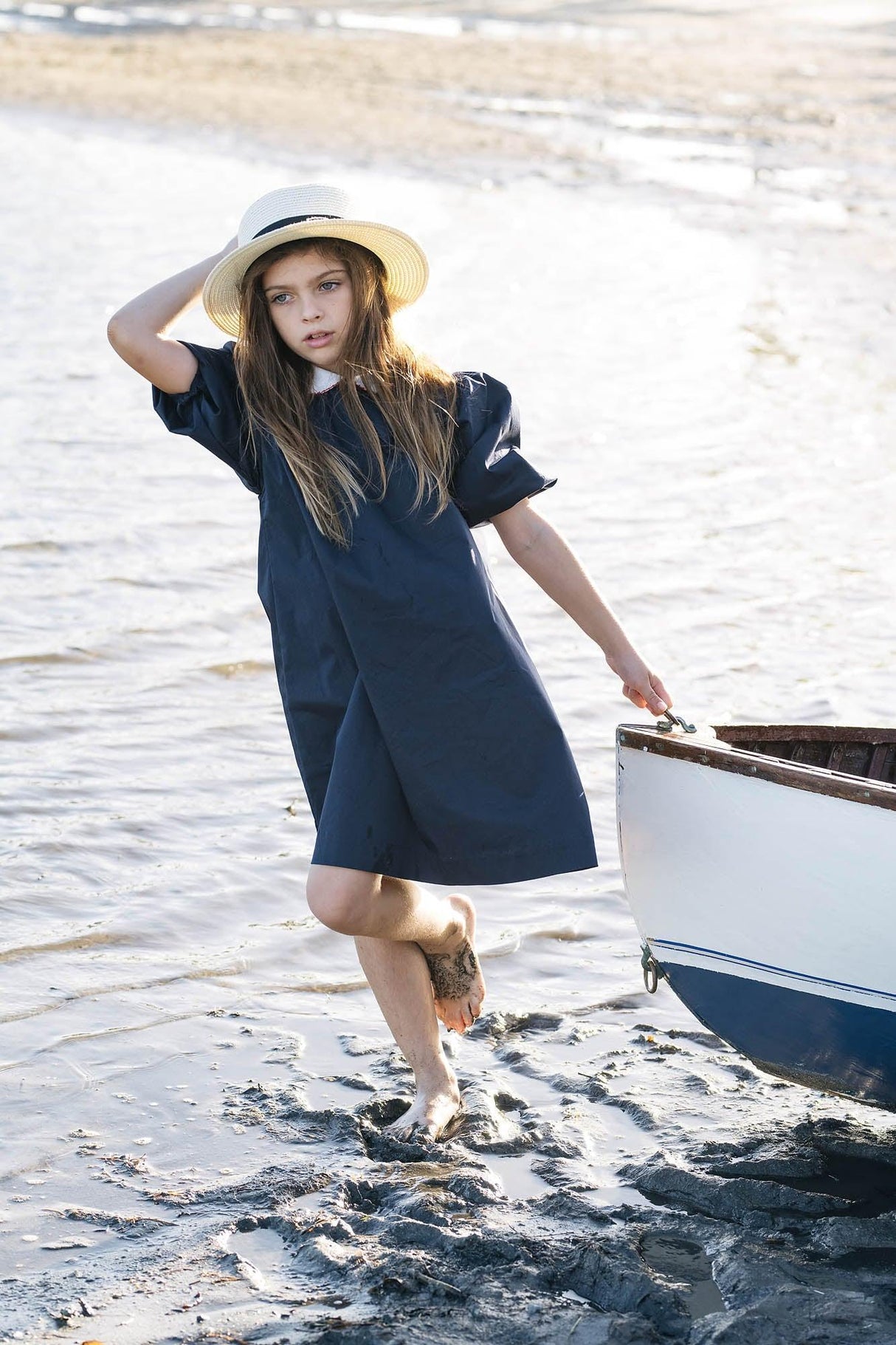 Analogie by Lil Legs Popelin Collection Girls Popelin Puff Sleeve 3/4 Sleeve Dress - PPSDQ Analogie by Lil Legs Popelin Collection Girls Popelin Puff Sleeve 3/4 Sleeve Dress - PPSDQ