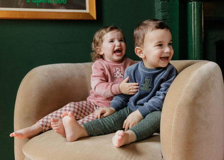 Ely's & Co Baby Boys Girls Velour Plaid Bear Outfit - AW25-004 Ely's & Co Baby Boys Girls Velour Plaid Bear Outfit - AW25-004