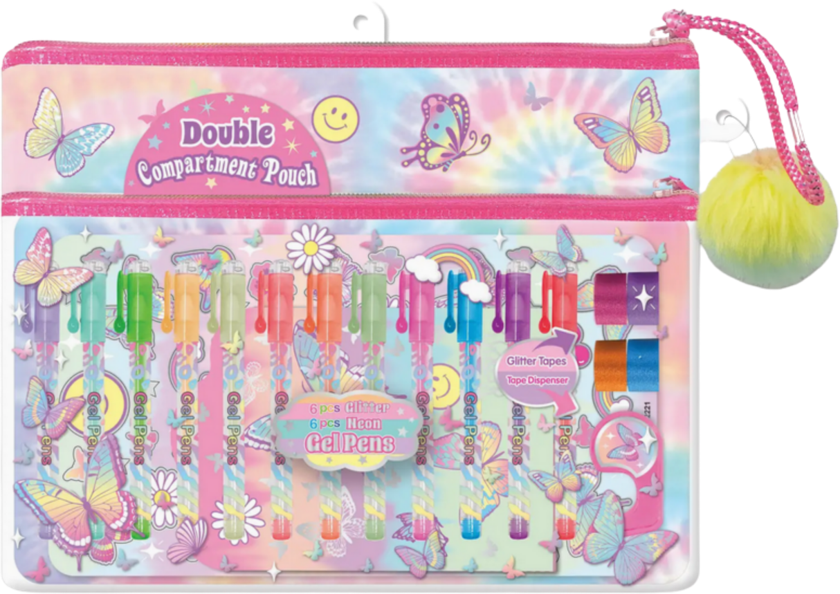 Hot Focus Tie Dye Butterfly Stationery Set - 268TB Hot Focus Tie Dye Butterfly Stationery Set - 268TB