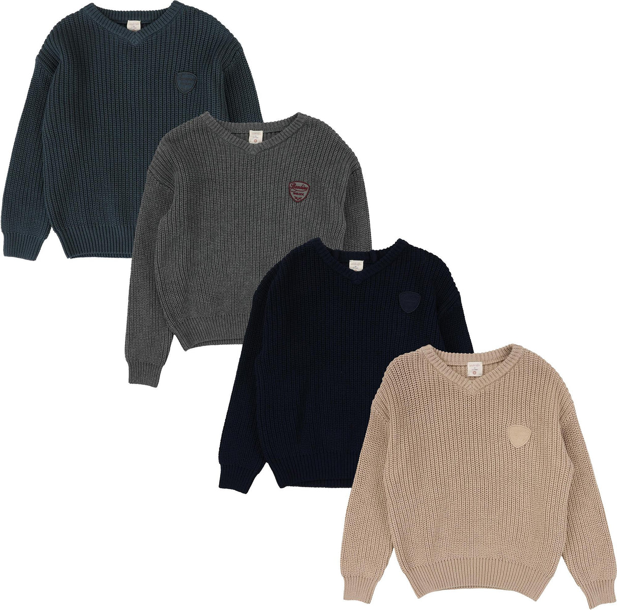 Analogie by Lil Legs Knit Collection Boys V-Neck Sweater - DKVNS Analogie by Lil Legs Knit Collection Boys V-Neck Sweater - DKVNS