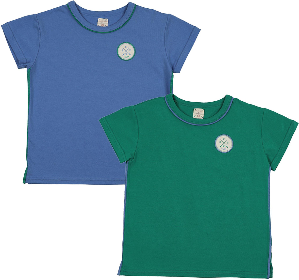 Analogie by Lil Legs Boating Crew Collection Boys Patch Short Sleeve T-shirt - BCPT Analogie by Lil Legs Boating Crew Collection Boys Patch Short Sleeve T-shirt - BCPT