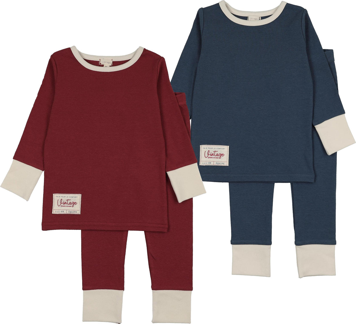 Lil Legs Pitter Patter Collection Boys Girls Colorblock Cotton Pajamas - AF26TP400 Lil Legs Pitter Patter Collection Boys Girls Colorblock Cotton Pajamas - AF26TP400