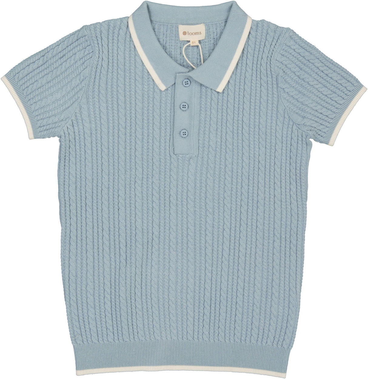 Looms by Ely's & Co. Boys Short Sleeve Polo Sweater - LSS26-0092 Looms by Ely's & Co. Boys Short Sleeve Polo Sweater - LSS26-0092