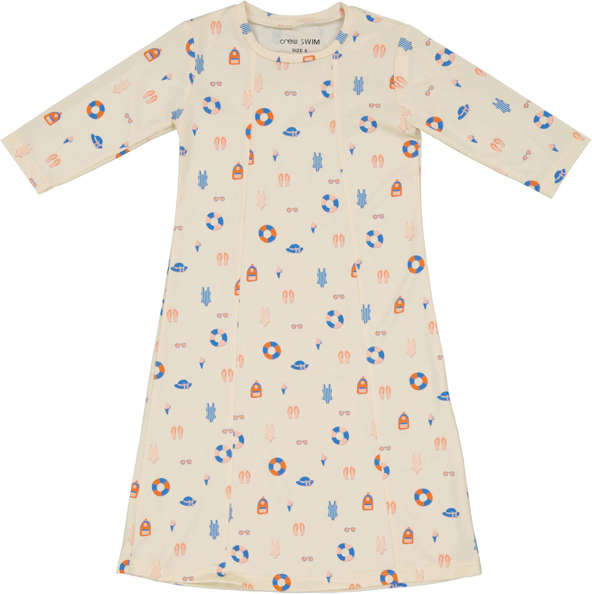 Crew Kids Girls Teens Summer Print Swim Dress - SG2932 Crew Kids Girls Teens Summer Print Swim Dress - SG2932