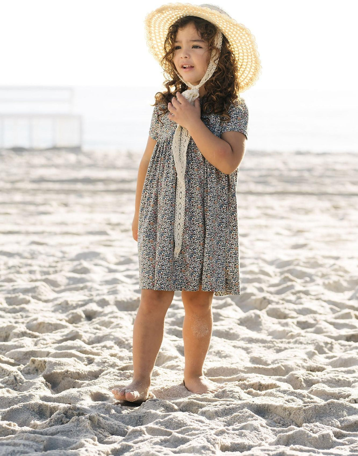 Lil Legs Print Collection Girls Liberty Short Sleeve Dress - PCLDS Lil Legs Print Collection Girls Liberty Short Sleeve Dress - PCLDS