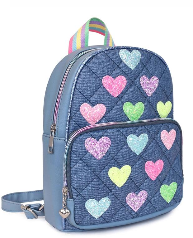 OMG Heart Patch Denim Mini Backpack - HRT-MB519 OMG Heart Patch Denim Mini Backpack - HRT-MB519