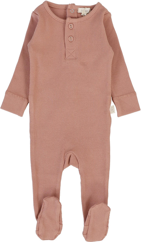 Lil Legs Loungewear Collection Baby Boys Girls Ribbed Henley Cotton Stretchie - RHF Lil Legs Loungewear Collection Baby Boys Girls Ribbed Henley Cotton Stretchie - RHF