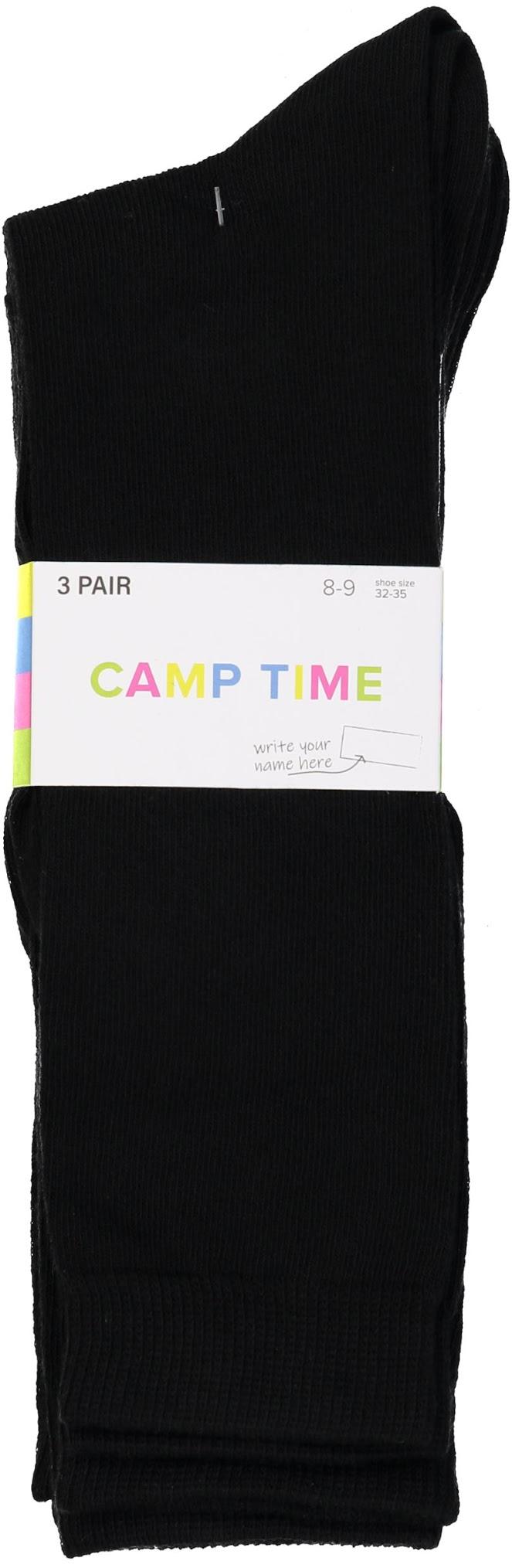 JRP Girls Write on Camp Time Knee Socks 3-Pack - S3FL JRP Girls Write on Camp Time Knee Socks 3-Pack - S3FL