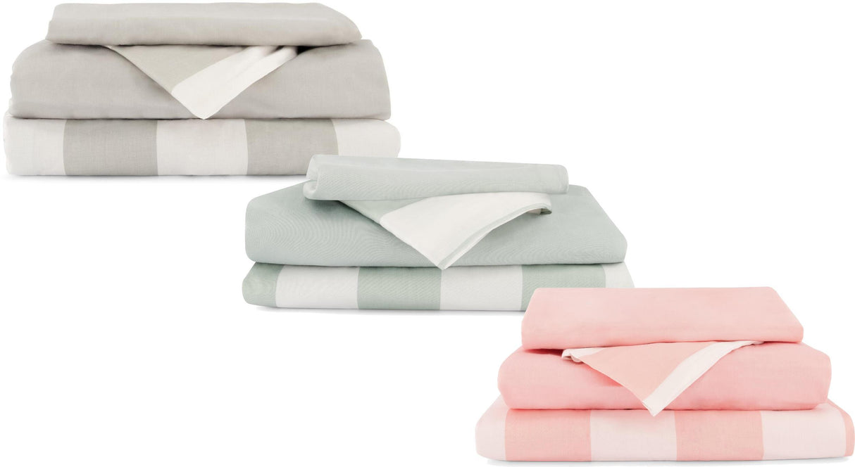 Shinu 4 Piece Cotton Linen Set - Striped Shinu 4 Piece Cotton Linen Set - Striped