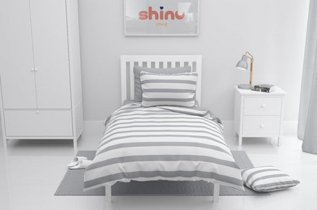 Shinu 4 Piece Cotton Linen Set - Striped