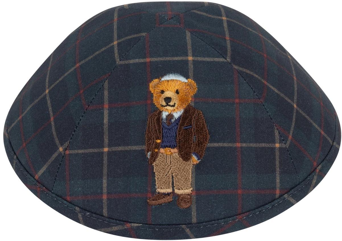 iKippah Plaid Bear Yarmulka iKippah Plaid Bear Yarmulka