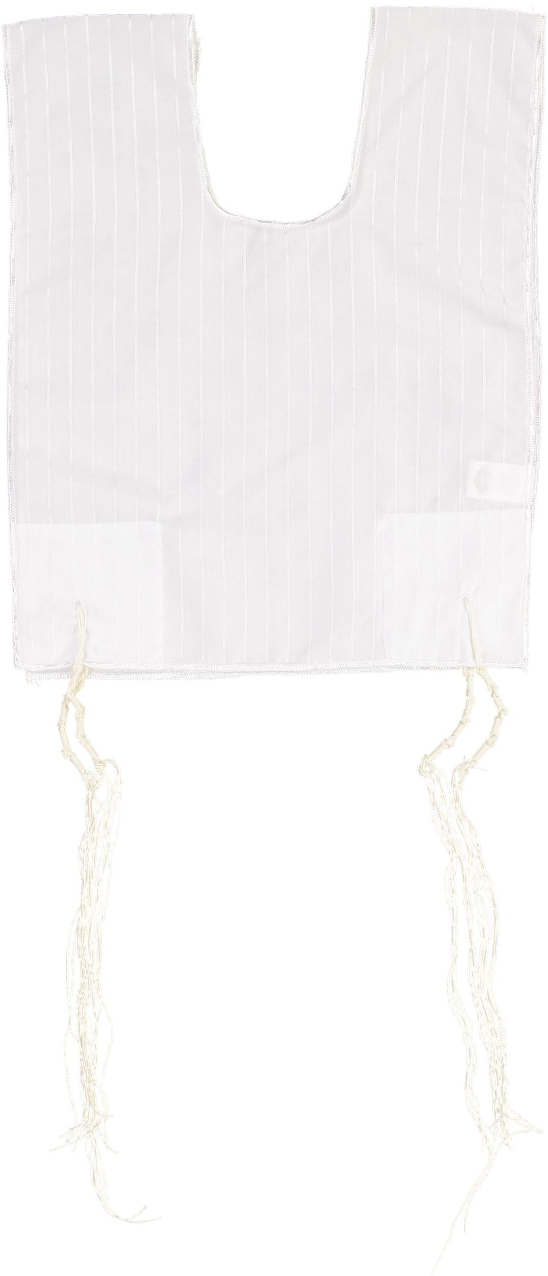 Malchut Boys Poly/Cotton Round-Neck Tzitzis with Ashkenaz Strings Malchut Boys Poly/Cotton Round-Neck Tzitzis with Ashkenaz Strings