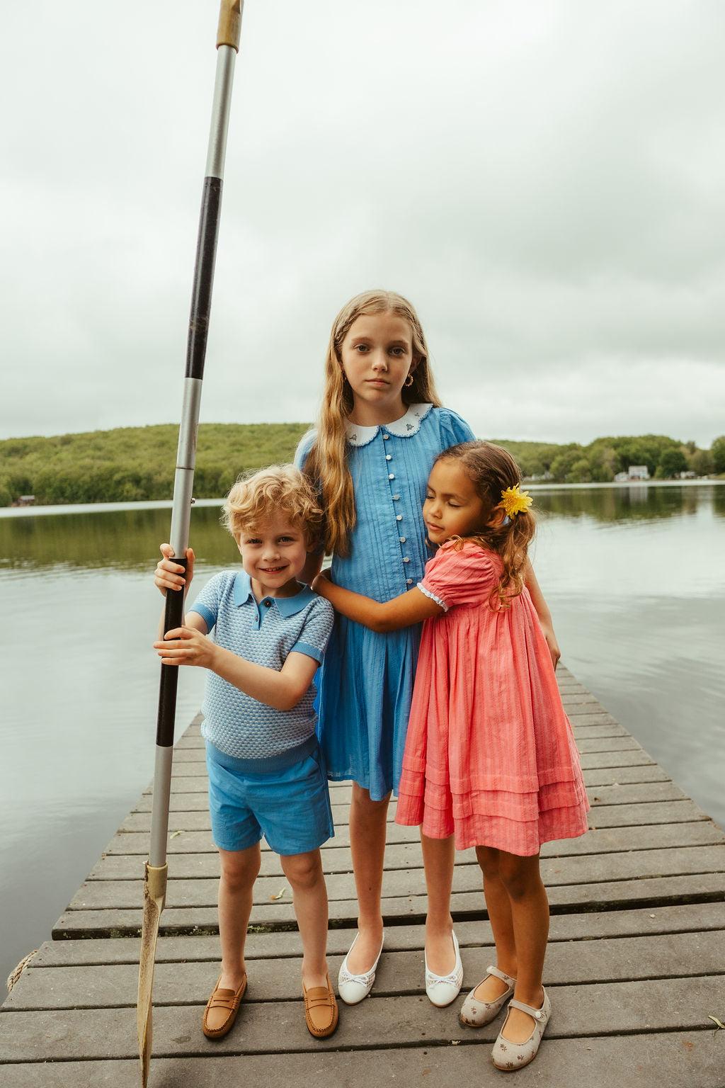 Analogie by Lil Legs Downtown Collection Boys Short Sleeve Multi Knit Polo Sweater - MKPL Analogie by Lil Legs Downtown Collection Boys Short Sleeve Multi Knit Polo Sweater - MKPL